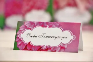 Vignetten für den Hochzeitstisch, Hochzeit - Felicja nr 9 - Rosa Dahlien - Blumen Hochzeitszubehör