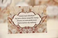 Bileciki do Zaproszeń Ślubnych Felicja | Personalizuj