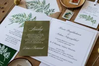 Ekologiczne Zaproszenia Ślubne z Paprocią | Greenery | Kalia