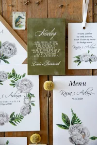 Welurowe Bileciki Ślubne, Zawieszki na Alkohol | Kalia nr 8