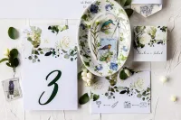 Numerki na Stół Weselny Eukaliptus Róże | Korani nr 12