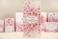 Menu Weselne Kwiaty Wiśni | Personalizowane | Amelia-Wedding.pl