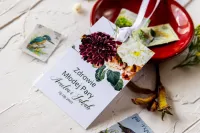 Zawieszki na wódkę weselną z daliami | Zamów z Własnym Tekstem