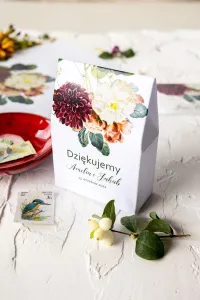 Pudełeczka dla Gości Weselnych z Dalią | Korani nr 13