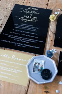 Welurowe Bileciki Ślubne Dalia | Eleganckie Podziękowania