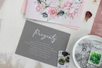 Szafirowe Bileciki do Podziękowań dla Gości | Szafirowe 16