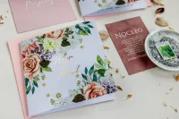 Próbka Zaproszeń Ślubnych Szafirowe nr 11 | Zamów i Oceń