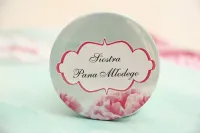 Personalizowane Przypinki Ślubne z Kwiatami | Felicja nr 15