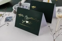 Winietki Butelkowa Zieleń i Złoto | Zamów z personalizacją