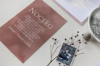 Welurowe Bileciki Podziękowania dla Gości | Simple nr 3