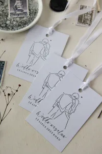Zawieszki na Wódkę Weselną Magnolia | Personalizuj Online