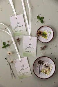 Eleganckie Zawieszki na Wódkę Weselną Perłowe | Opal 11