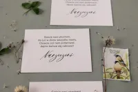 Bilecik do Zaproszeń Ślubnych Perłowy Ecru | Opal nr 11