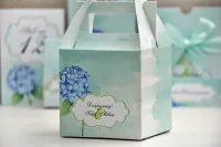 Pudełka na Ciasto Weselne z Hortensją | Felicja nr 16