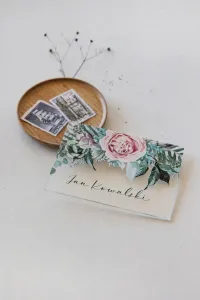 Winietki na Szklę z Piwonią | Eleganckie | Korani nr 11