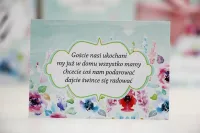 Bilecik do Zaproszenia Ślubnego Polne Kwiaty | Felicja nr 17