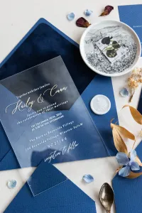 Zaproszenia na Pleksi Złocone | Ekskluzywne Welurowe | Zamów