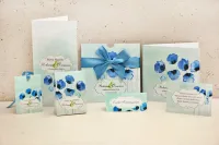 Zaproszenia Ślubne Boho Maki Chabry Miętowe | Felicja nr 18