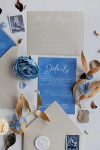 Welurowe Bileciki Ślubne z Podziękowaniem | Amelia-Wedding