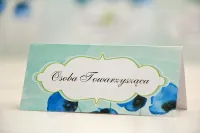 Winietki Ślubne Chabrowe Maki | Personalizowane Wizytówki