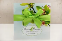 Zaproszenia Ślubne Storczyki Zielone | Projekt Gratis | Felicja