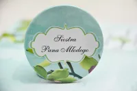 Przypinki Ślubne Storczyk • Personalizowane Badziki Weselne