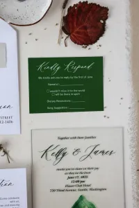 Zaproszenia Ślubne na Szkle Góry | Akwarela | Korani nr 20