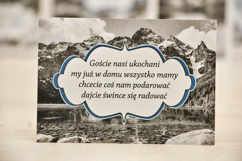 Bilecik prezenty ślubne wesele - Felicja nr 21 - Górski krajobraz - Zaproszenia na ślub Bilecik prezenty ślubne wesele - Felicja nr 21 - Górski krajobraz - Zaproszenia na ślub