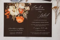 Eleganckie Zaproszenia Ślubne Brązowe | Ruskus nr 4 | Zamów