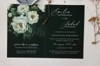Zaproszenia Ślubne Ruskus Zieleń i Złoto | Amelia-Wedding.pl