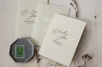 Złocone Zaproszenia Ślubne Glamour | Ruskus nr 14 | Zamów