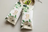 Eleganckie Czekoladki Ślubne | Złocone Podziękowania Gościom