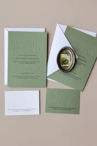 Tłoczone Zaproszenia Ślubne Letterpress Eko | Karmen nr 1