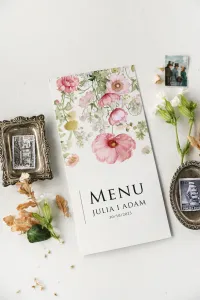 Menu Weselne Kwiatowe Impresja nr 1 | Personalizacja 0zł