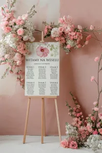 Plan Stołów Weselnych Kwiaty Impresja | Personalizacja Gratis