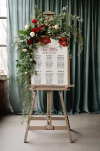 Plan Stołów Weselnych Kwiatowy Kraft | Eleganckie Róże
