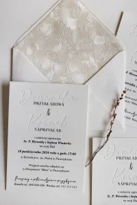 Zaproszenia Ślubne Letterpress Tłoczone | Zamów | Karmen nr 4