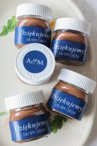 Podziękowania dla Gości Mini Nutella | Zamów z Monogramem!