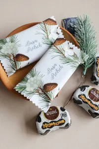 Zimowe Czekoladki Ślubne Podziękowania dla Gości | Zamów