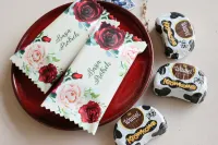 Czekoladki Ślubne Róże | Eleganckie Podziękowania dla Gości