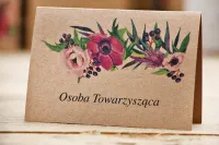 Winietki Ślubne Eko z Fioletowymi Anemonami | Owoce Leśne