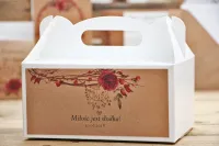 Pudełko na Ciasto Weselne Leśne z Personalizacją | Amelia-Wedding