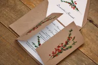 Rustykalne Zaproszenia Ślubne Eko | Owoce Leśne nr 8