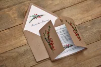 Rustykalne Zaproszenia Ślubne Eko | Owoce Leśne nr 8