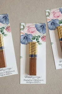 Podziękowania Merci Kwiatowe | Eleganckie Upominki dla Gości
