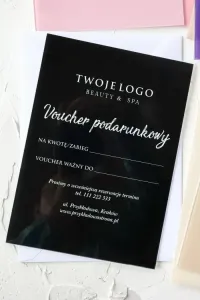 Vouchery na Szkle z Logo | Eleganckie Bony | Zamów Online