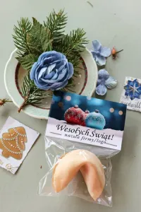 Ciasteczka z Wróżbą z Logo Firmy | Upominki Świąteczne