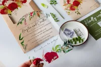 Zaproszenia Ślubne na Pleksi Czerwone Róże | Zamów | PR3