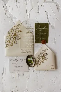 Zaproszenia Ślubne na Pleksi Łuk | Złocone | Zamów Projekt