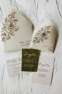 Zaproszenia Ślubne na Pleksi Łuk | Złocone | Zamów Projekt